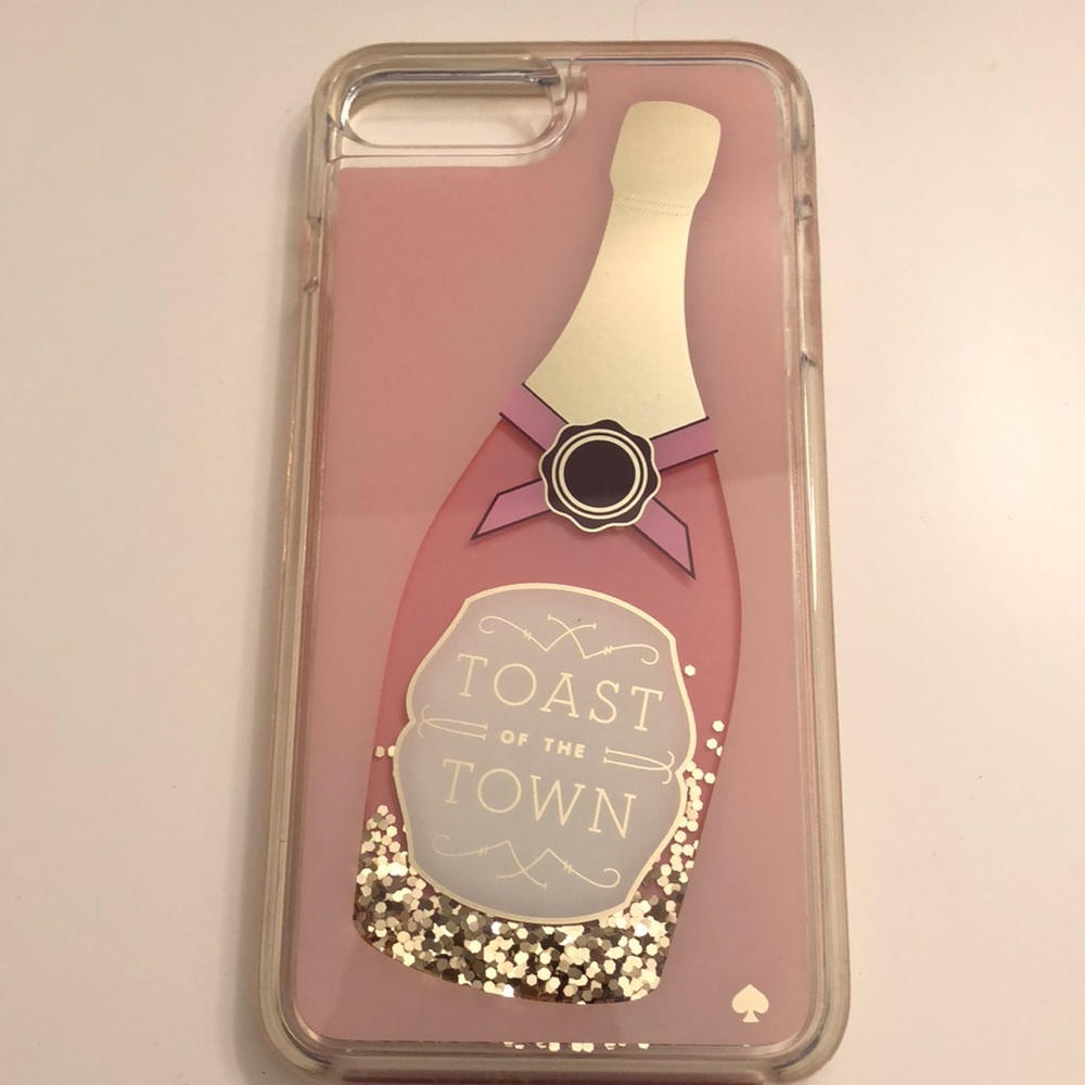 Kate Spade champagne glitter IPhone 8 Plus case
